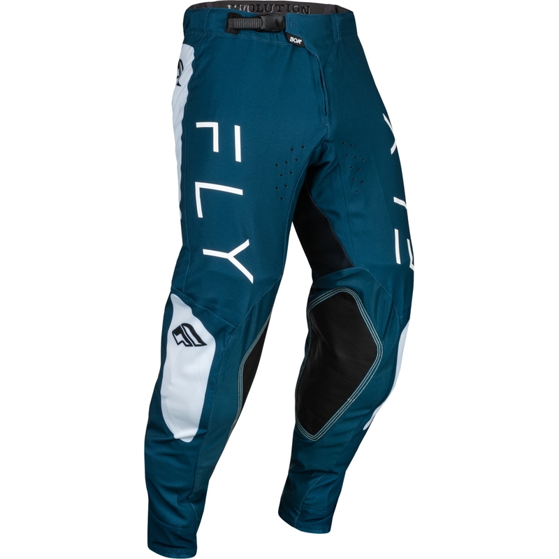 FLY Racing Evolution DST motokros hlače plavo-bijele