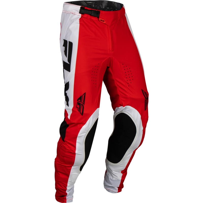 FLY Racing Lite 2024 motokros hlače crveno-bijelo-crne