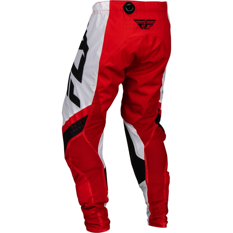 FLY Racing Lite 2024 motokros hlače crveno-bijelo-crne