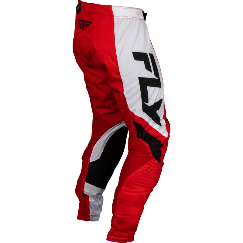 FLY Racing Lite 2024 motokros hlače crveno-bijelo-crne