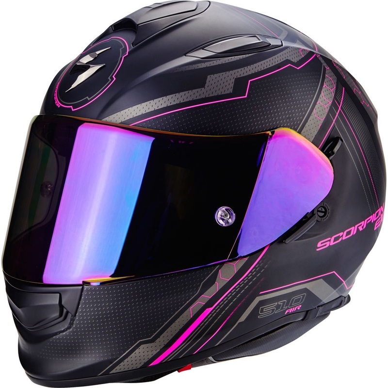 Integralna motociklistička kaciga Scorpion EXO-510 Air Sync crna mat-roza