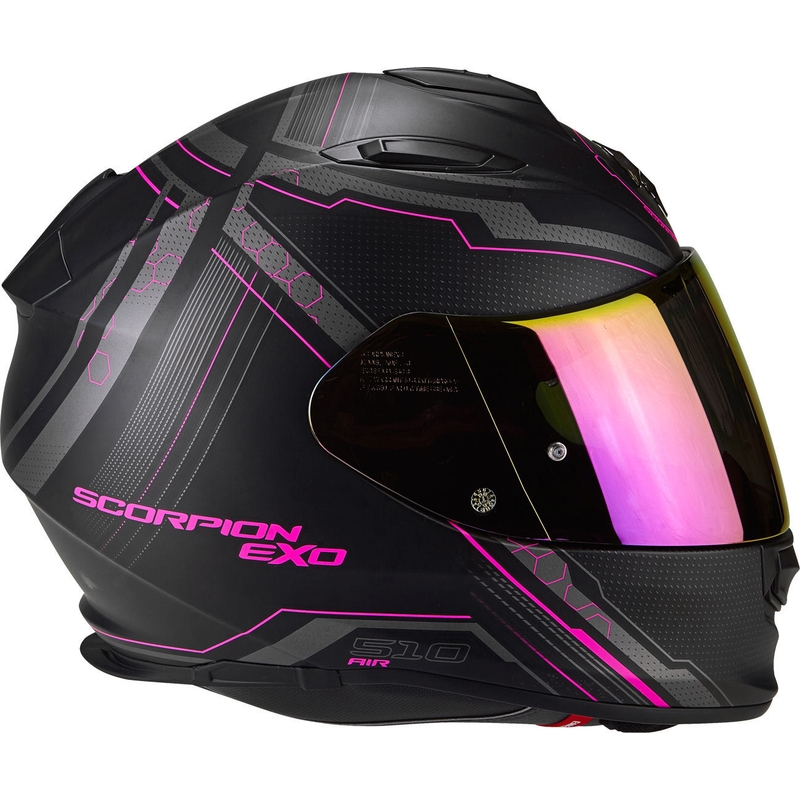 Integralna motociklistička kaciga Scorpion EXO-510 Air Sync crna mat-roza