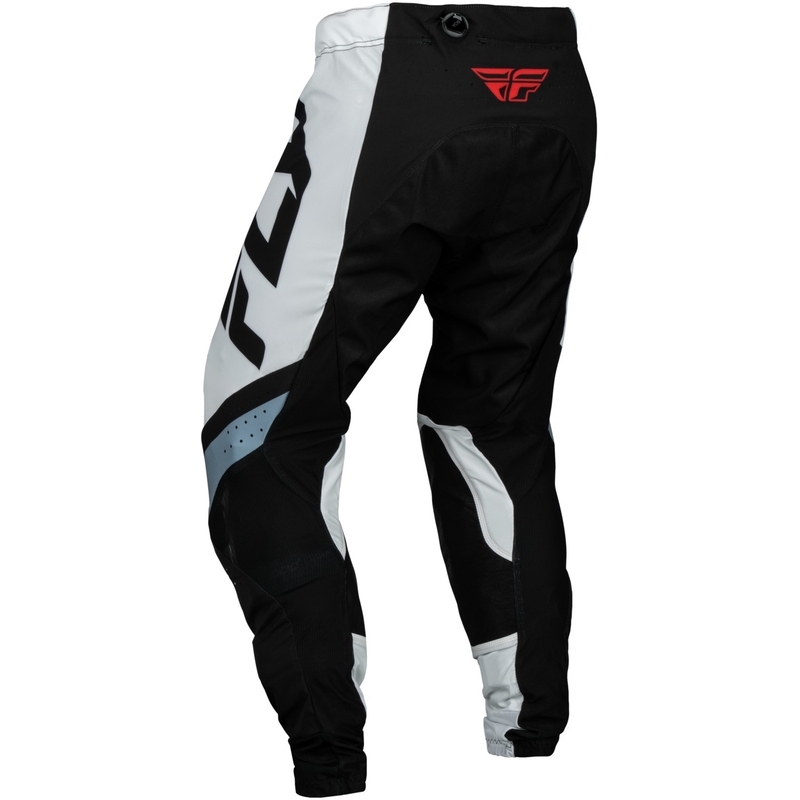 Motokrosové kalhoty FLY Racing Lite 2024 černo-bílo-šedé