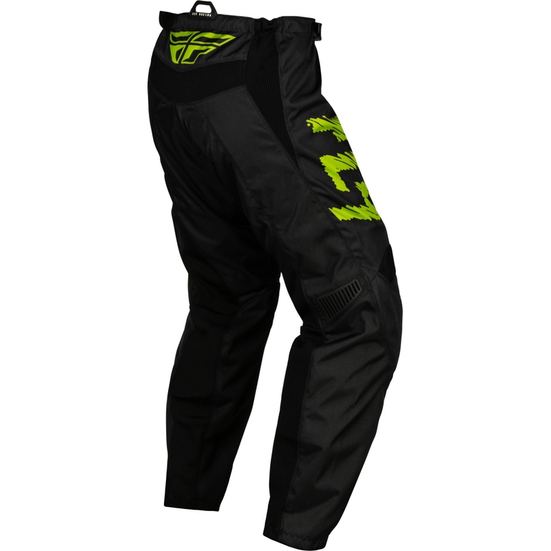 Dětské motokrosové kalhoty FLY Racing F-16 2024 černo-fluo zeleno-šedé rasprodaja