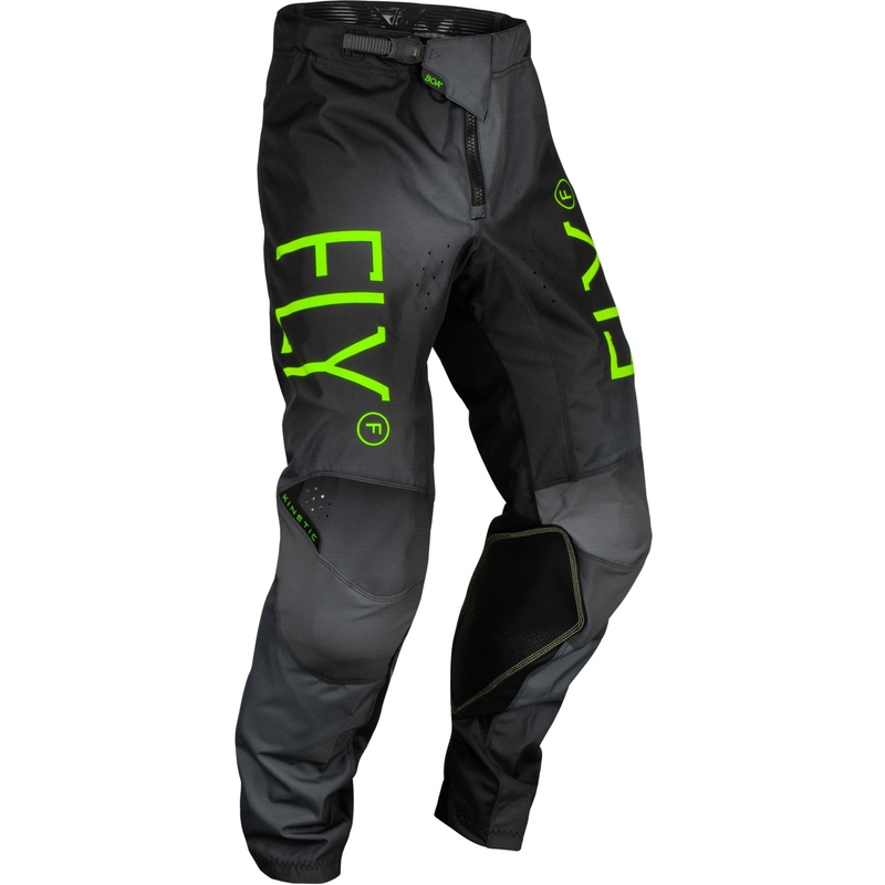 Dětské motokrosové kalhoty FLY Racing Kinetic Prodigy 2024 černo-fluo zeleno-modré rasprodaja