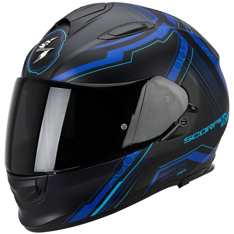 Scorpion EXO-510 Air Sync crna mat plava integralna motoristička kaciga rasprodaja
