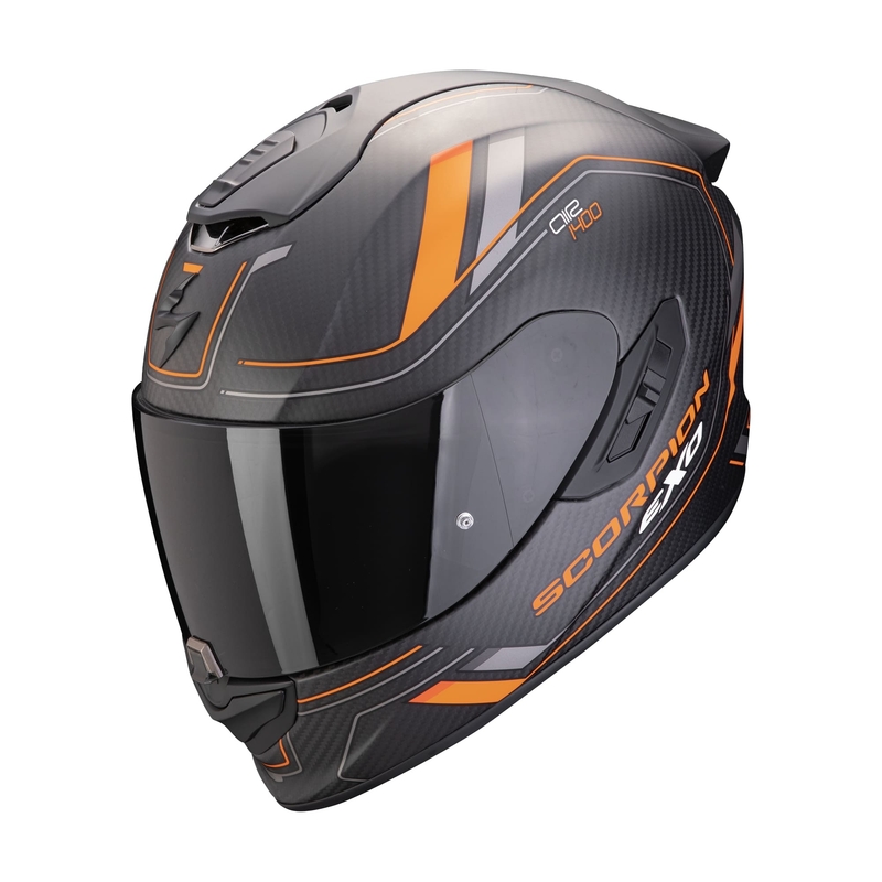 Scorpion EXO-1400 EVO II CARBON AIR MIRAGE full face motociklistička kaciga mat crno-narančasta rasprodaja