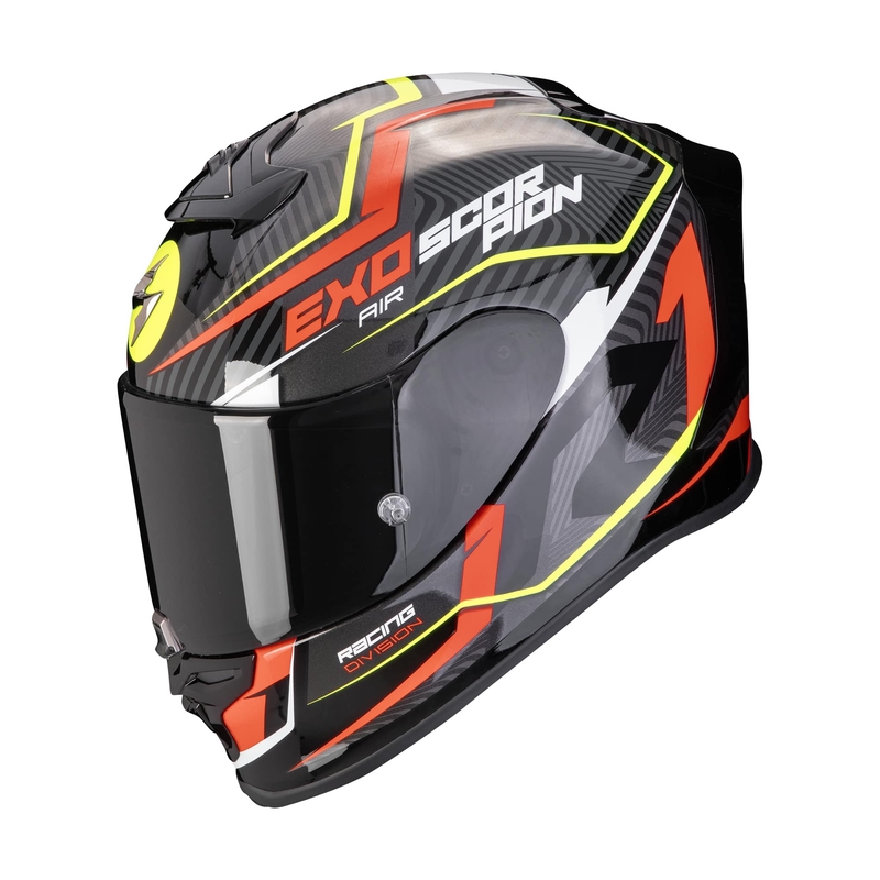 Scorpion EXO-R1 EVO AIR COUP kaciga za motocikle s punim licem crno-crveno-fluo žuta