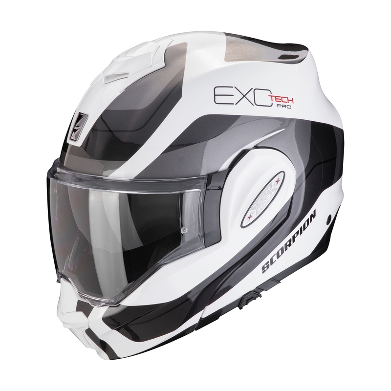 Scorpion EXO-TECH EVO PRO COMMUTA preklopna motociklistička kaciga bijelo-srebrne boje rasprodaja