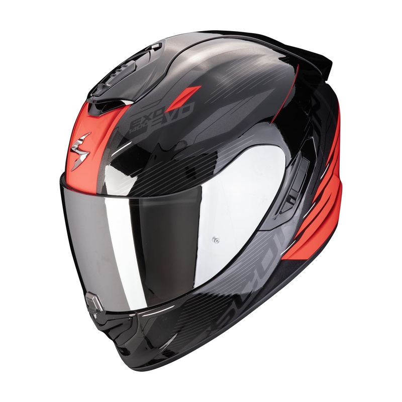 Integralna motociklistička kaciga Scorpion EXO-1400 EVO II AIR LUMA crno-crvena