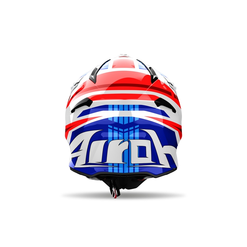 Motokros kaciga Airoh Aviator Ace 2 Stream plavo-crvena sjajna