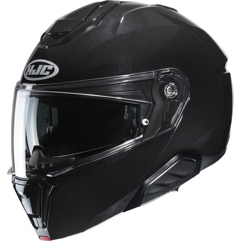 Motociklistička kaciga na preklop HJC i91 Jednobojna metalik crna