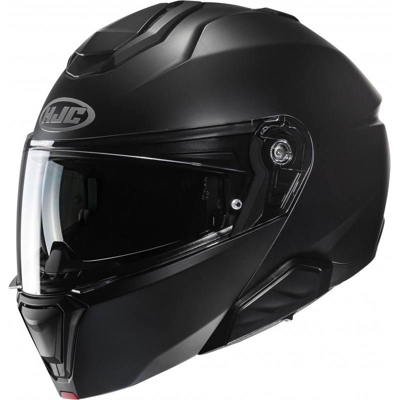 Preklopna motociklistička kaciga HJC i91 Solid, polu-ravna, crna