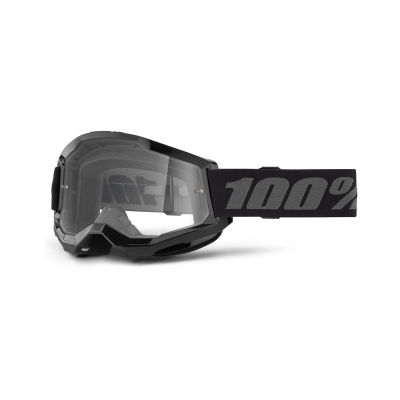 Motokros naočale 100% STRATA 2 Nove crne (prozirni pleksiglas)