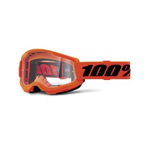 Motokrosové brýle Strata 2 New oranžové (čiré plexi)