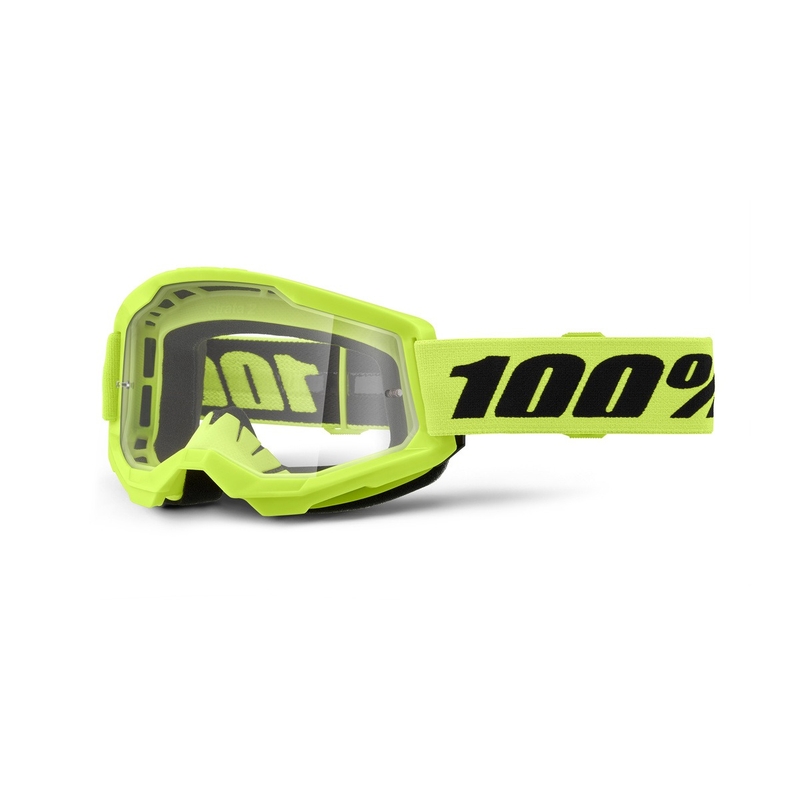 Motokros naočale 100% STRATA 2 Nove fluo žute (prozirni pleksiglas)