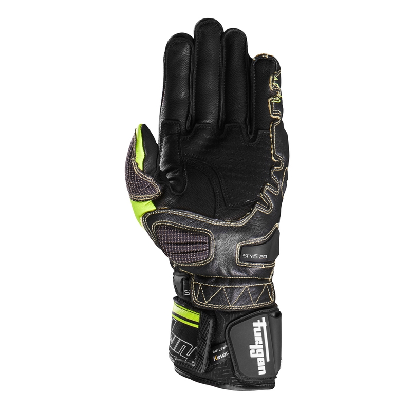 Furygan Styg 20 x Kevlar motociklističke rukavice crno-fluo žuto-bijele