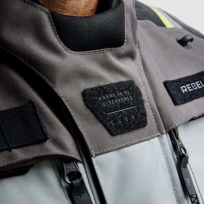Rebelhorn Cubby V motociklistička jakna crno-sivo-fluo žuta