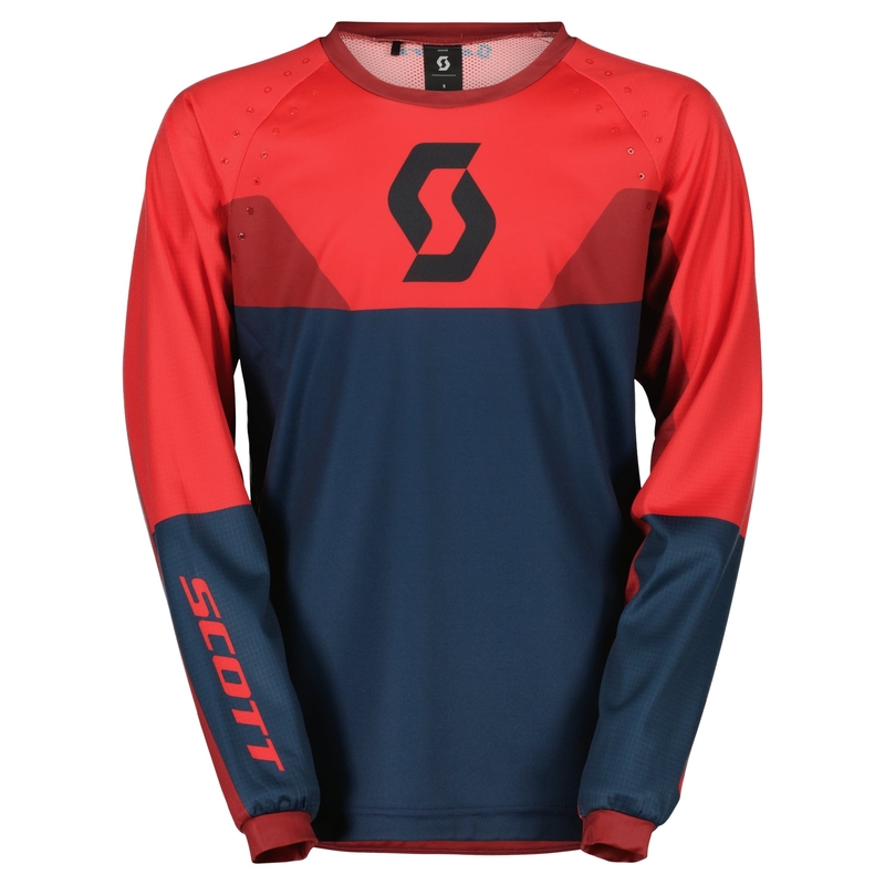Scott EVO TRACK dječji motokros dres plavo-neonsko crveni