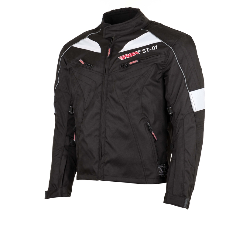 Motoristička jakna RSA ST-01 crno-bijela rasprodaja
