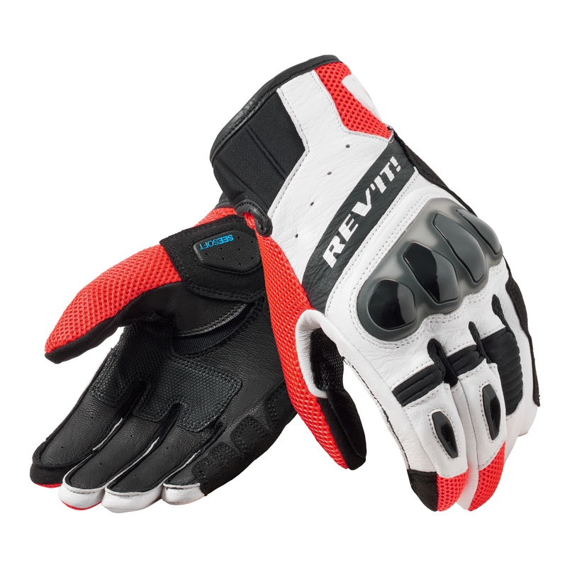 Revit Ritmo motociklističke rukavice crno-fluo crvene