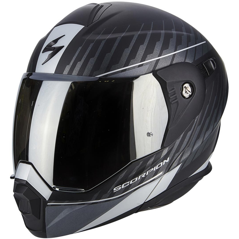Scorpion ADX-1 Dual Flip Up Enduro kaciga Mat crno-srebrna rasprodaja