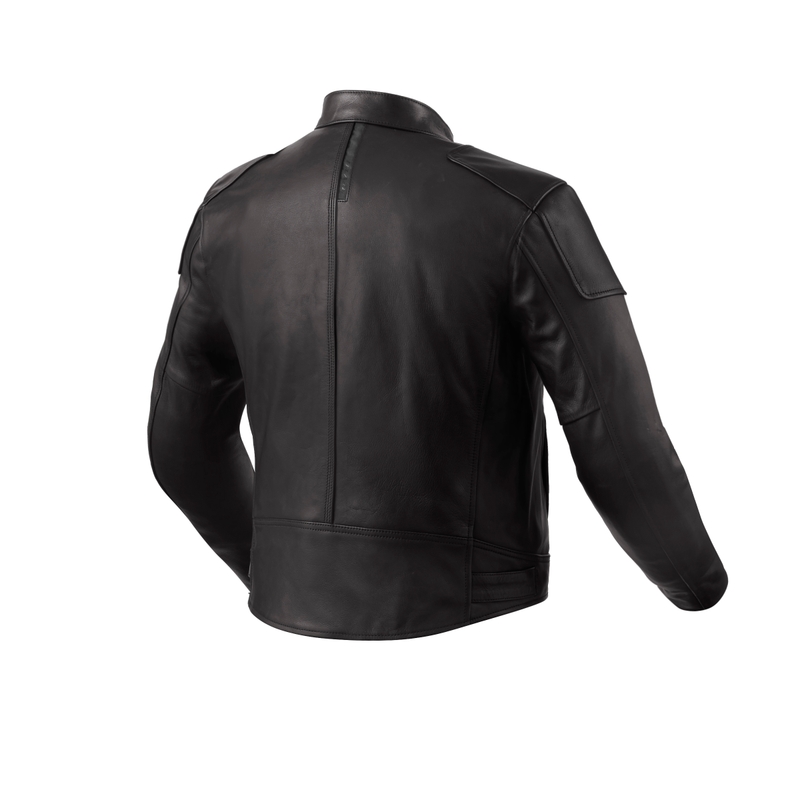 Kožna motoristička jakna Revit Morgan crna