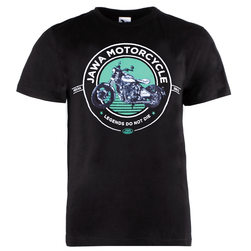 JAWA Motociklistička majica crno-zelena