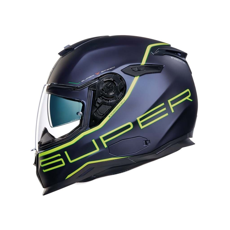 Motociklistička kaciga Nexx SX 100 Superspeed Plava Mat-Fluo Žuta rasprodaja