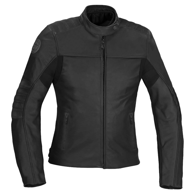 Ženska kožna motociklistička jakna SEVENTY DEGREES SD-JL3 crna