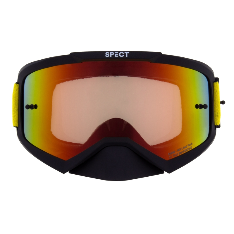 Red Bull Spect EVAN motokros naočale crne s crveno-žutim staklima
