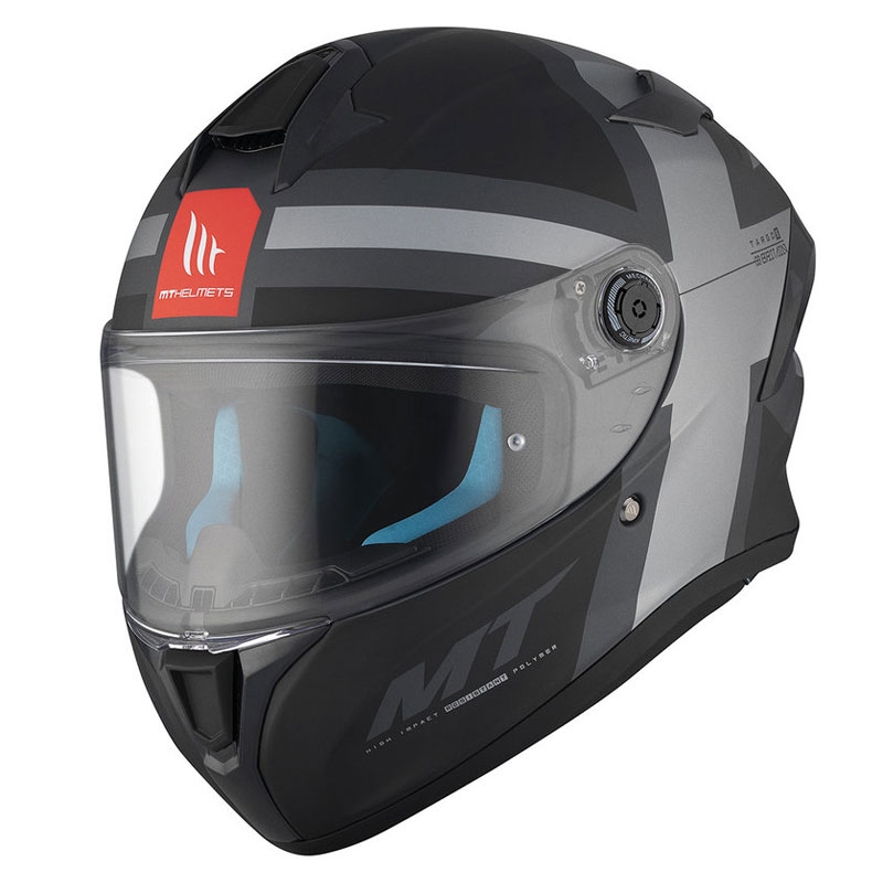 Integralna motociklistička kaciga MT TARGO S BRITAIN C2 mat crno-siva
