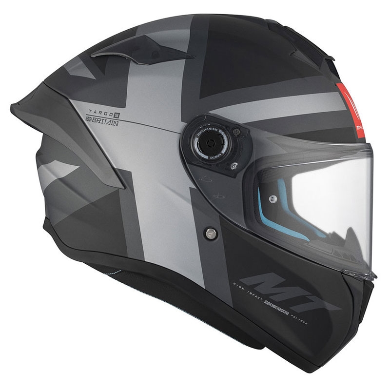 Integralna motociklistička kaciga MT TARGO S BRITAIN C2 mat crno-siva