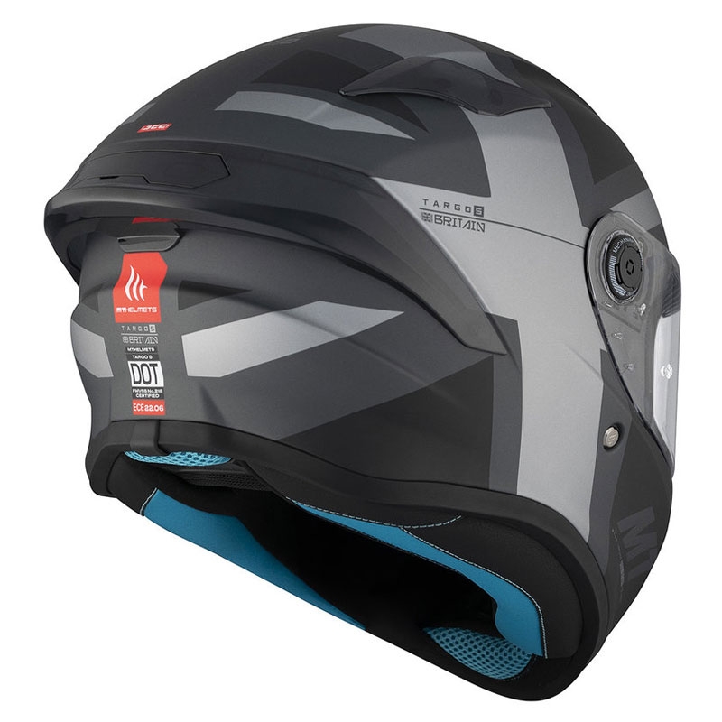 Integralna motociklistička kaciga MT TARGO S BRITAIN C2 mat crno-siva