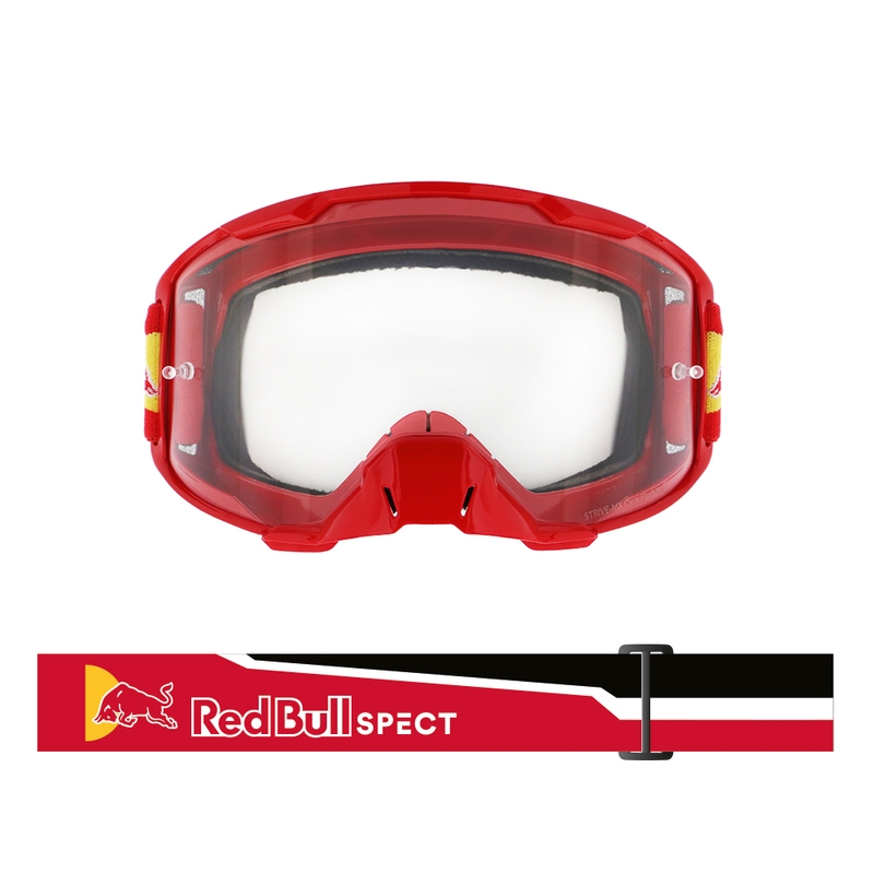 Red Bull Spect STRIVE S motokros naočale crvene boje s prozirnim staklima