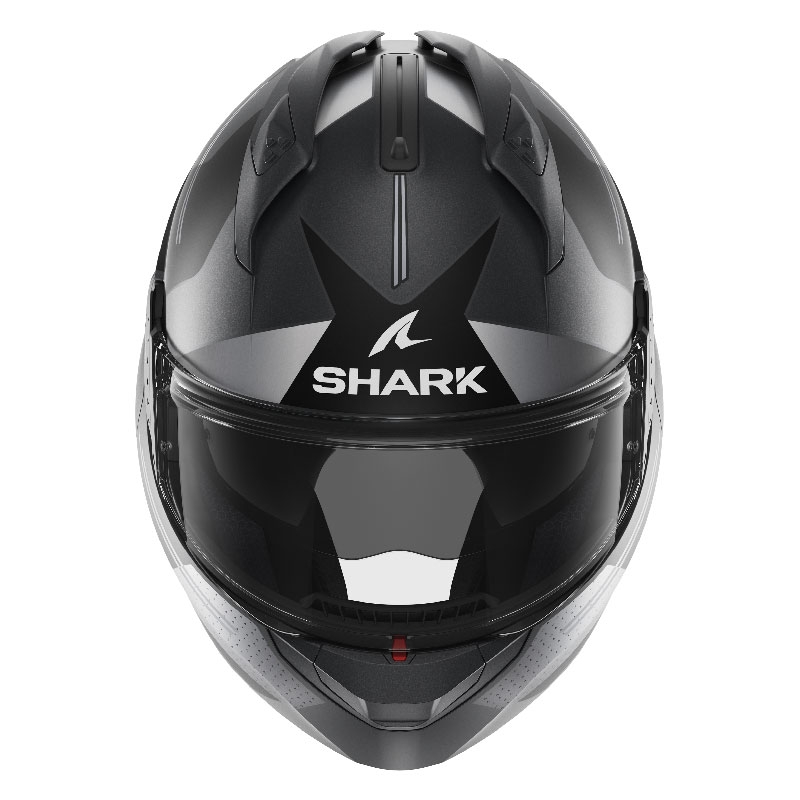 Preklopna kaciga SHARK EVO-GT Tekline crno-siva mat