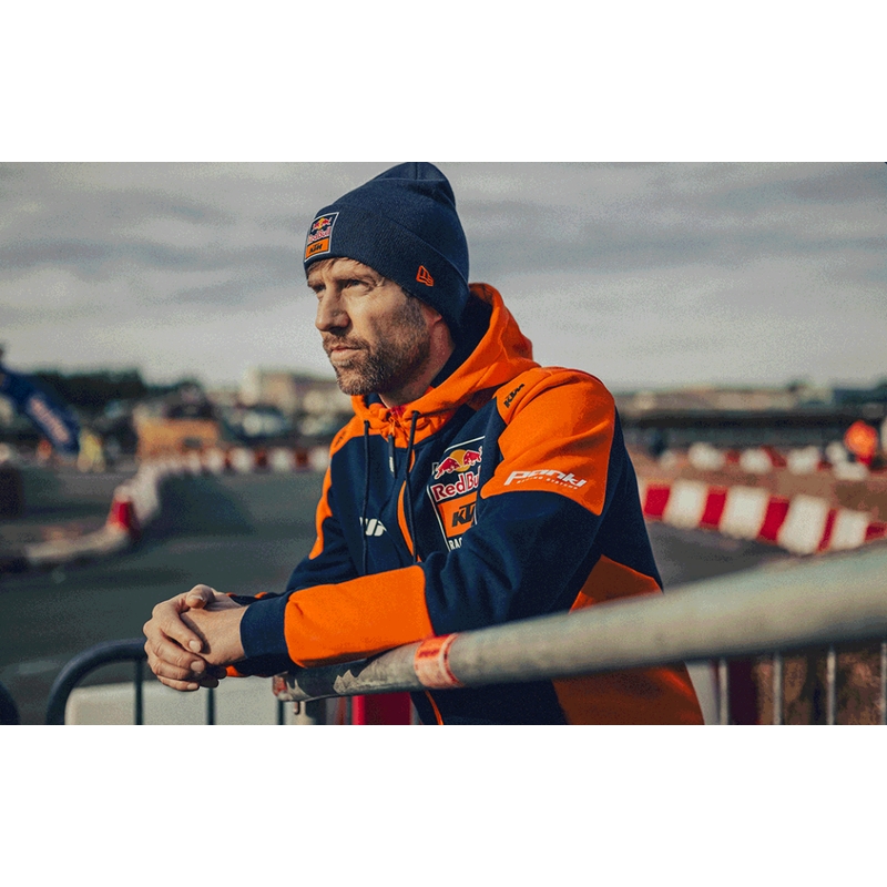 KTM Replika Team majica s kapuljačom plavo-narančasta