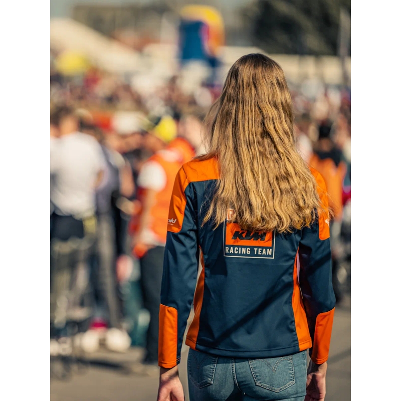 KTM Replica Team softshell ženska jakna plavo-narančasta