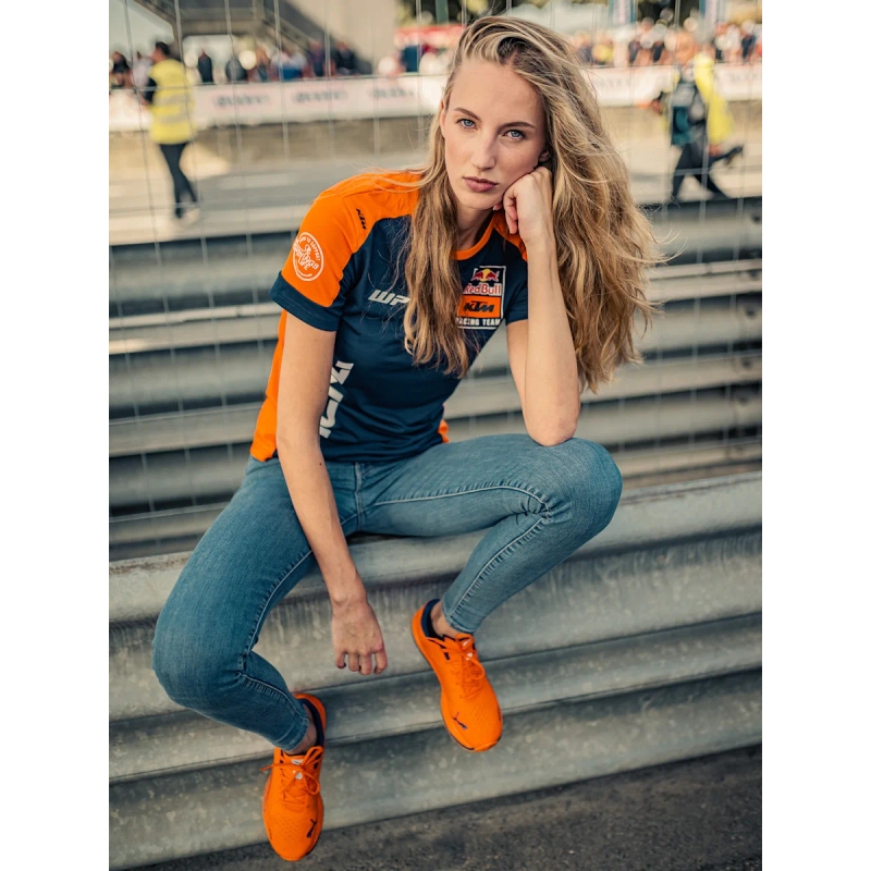 KTM Replica Team ženska majica kratkih rukava plavo-narančasta