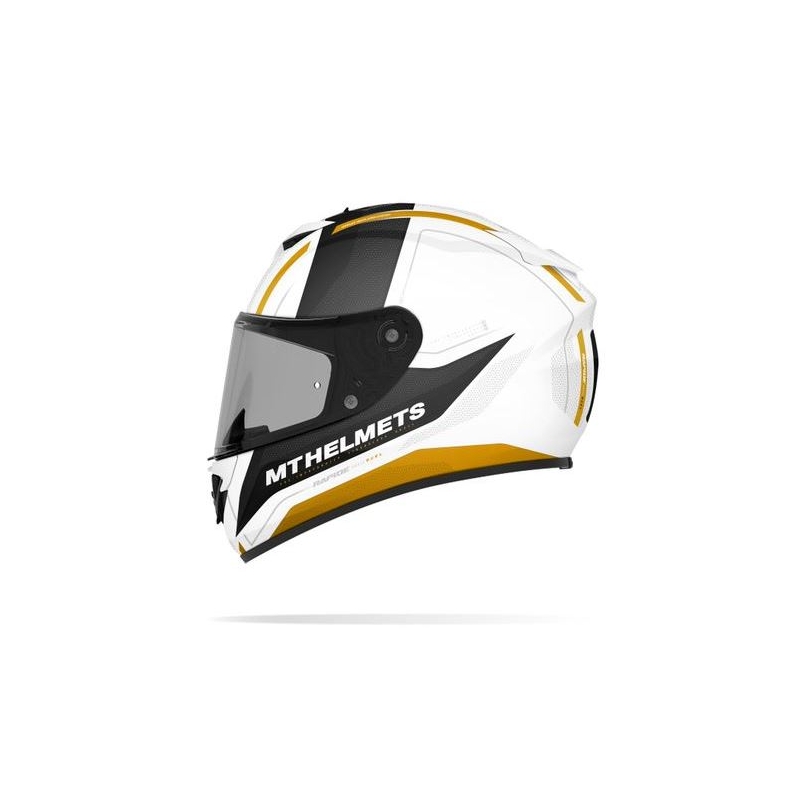 Integralna moto kaciga MT Rapide Duel bijelo-zlatna