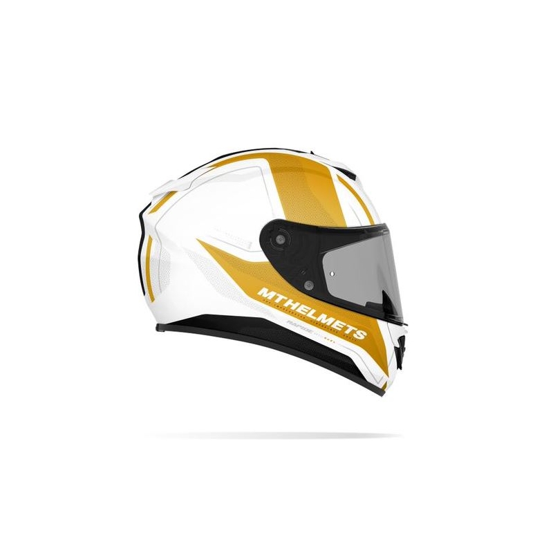 Integralna moto kaciga MT Rapide Duel bijelo-zlatna