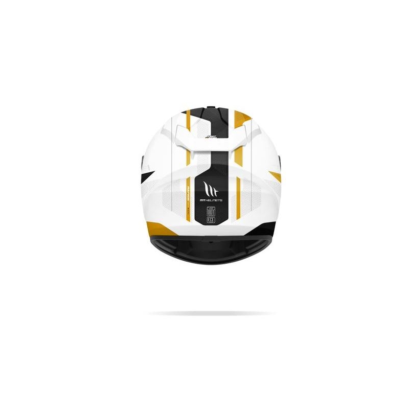 Integralna moto kaciga MT Rapide Duel bijelo-zlatna