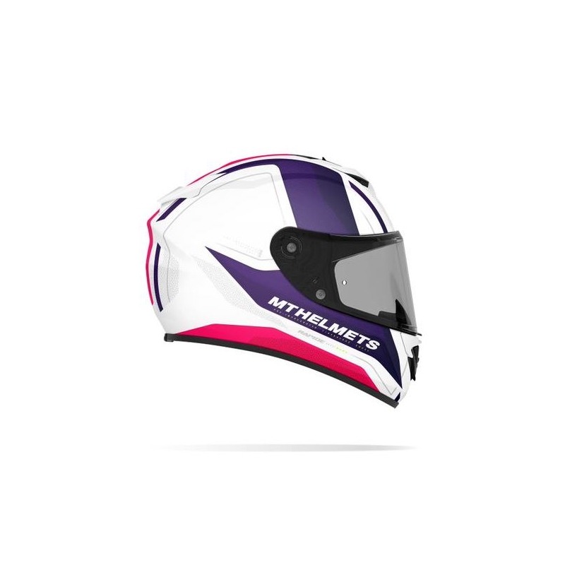 Integralna moto kaciga MT Rapide Duel bijelo-roza