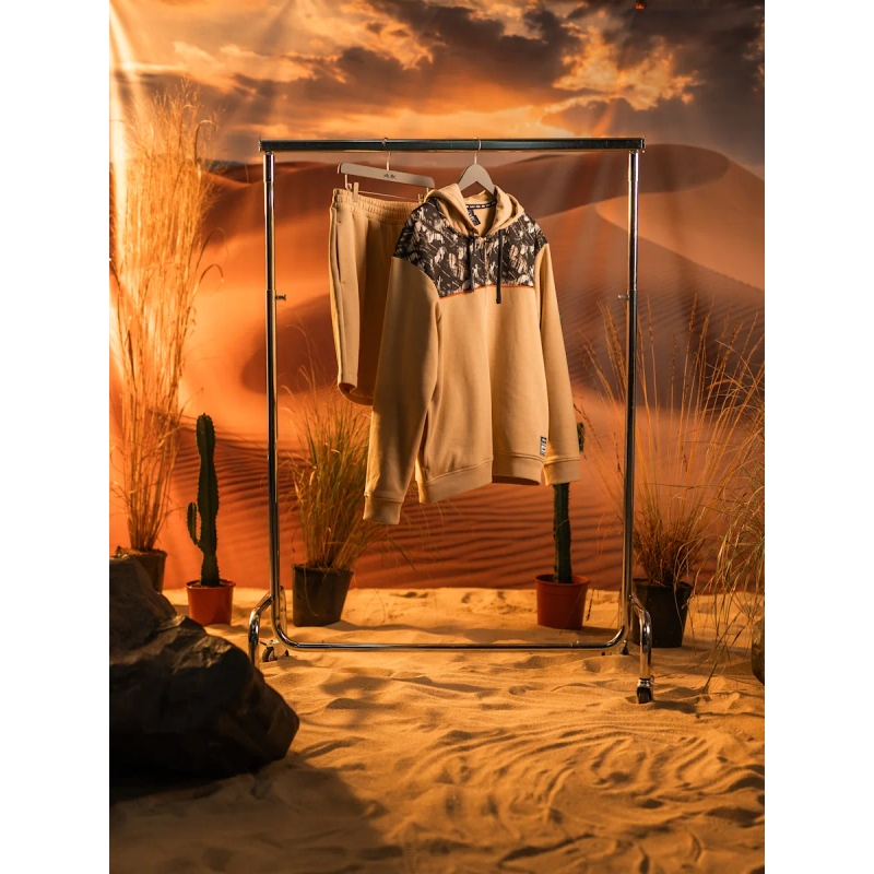 KT Drift majica s kapuljačom bež boje rasprodaja