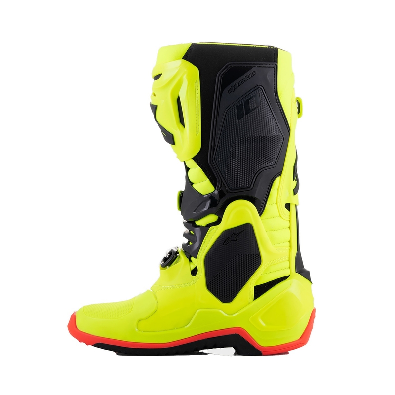 Alpinestars Tech 10 motociklističke čizme žute fluo-crne-fluo crvene