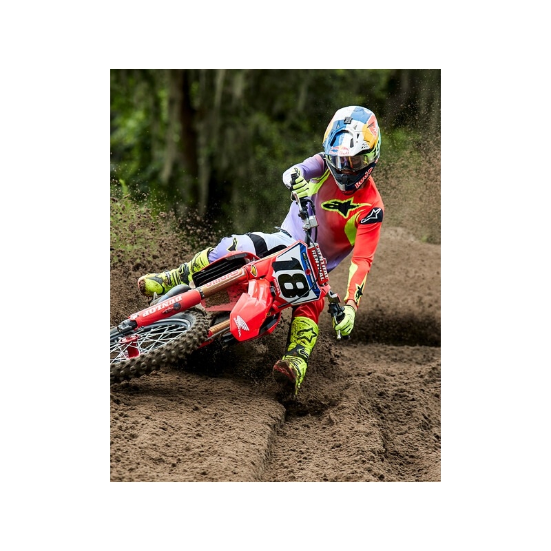 Alpinestars Tech 10 motociklističke čizme žute fluo-crne-fluo crvene