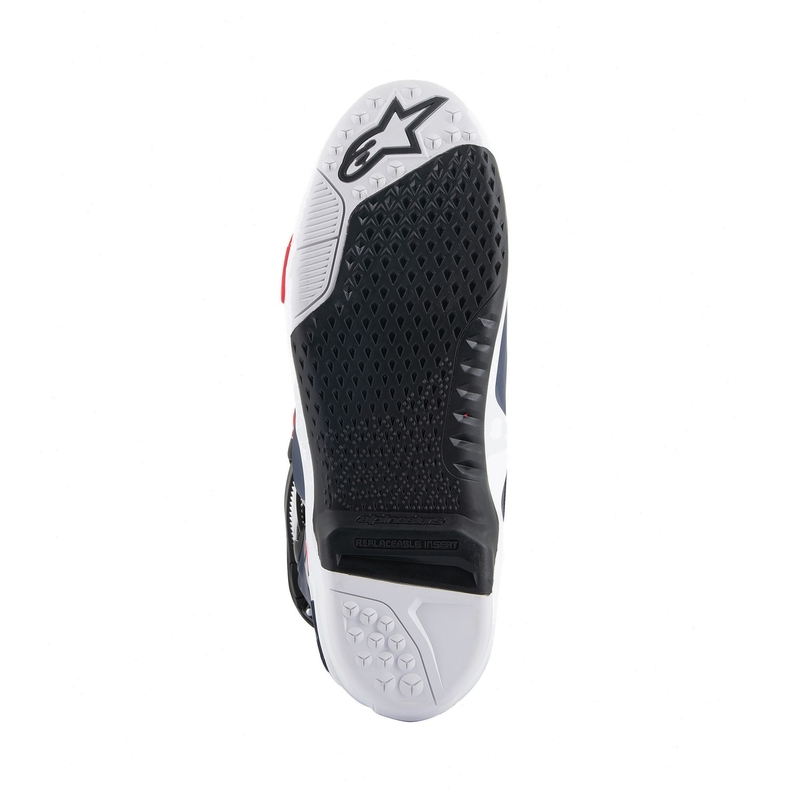 Alpinestars Tech 10 Supervented perforirane motociklističke čizme tamnoplavo-bijelo-crveno-ljubičaste