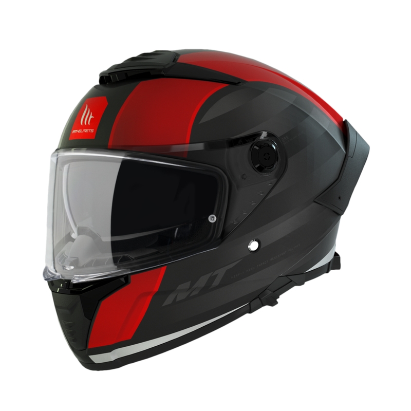 Integralna motociklistička kaciga MT THUNDER 4 SV TREADS B5 crno-crvena