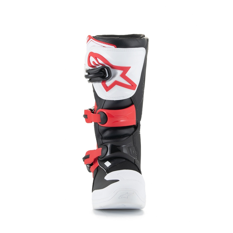 Dječje motociklističke čizme Alpinestars Tech 3S Youth bijelo-crno-crvene