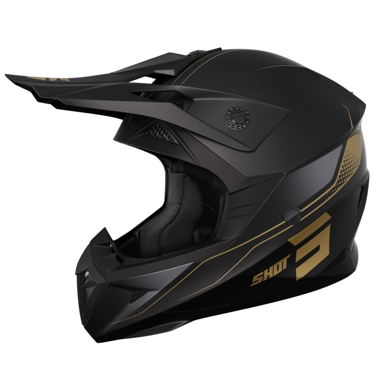 Kaciga za motokros Shot Pulse Edge zlatna mat rasprodaja